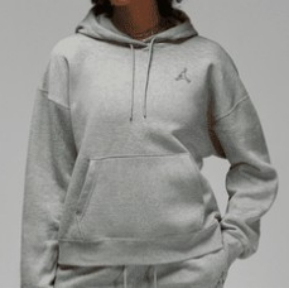 Jordan Brooklyn Grey Pullover Hoodie